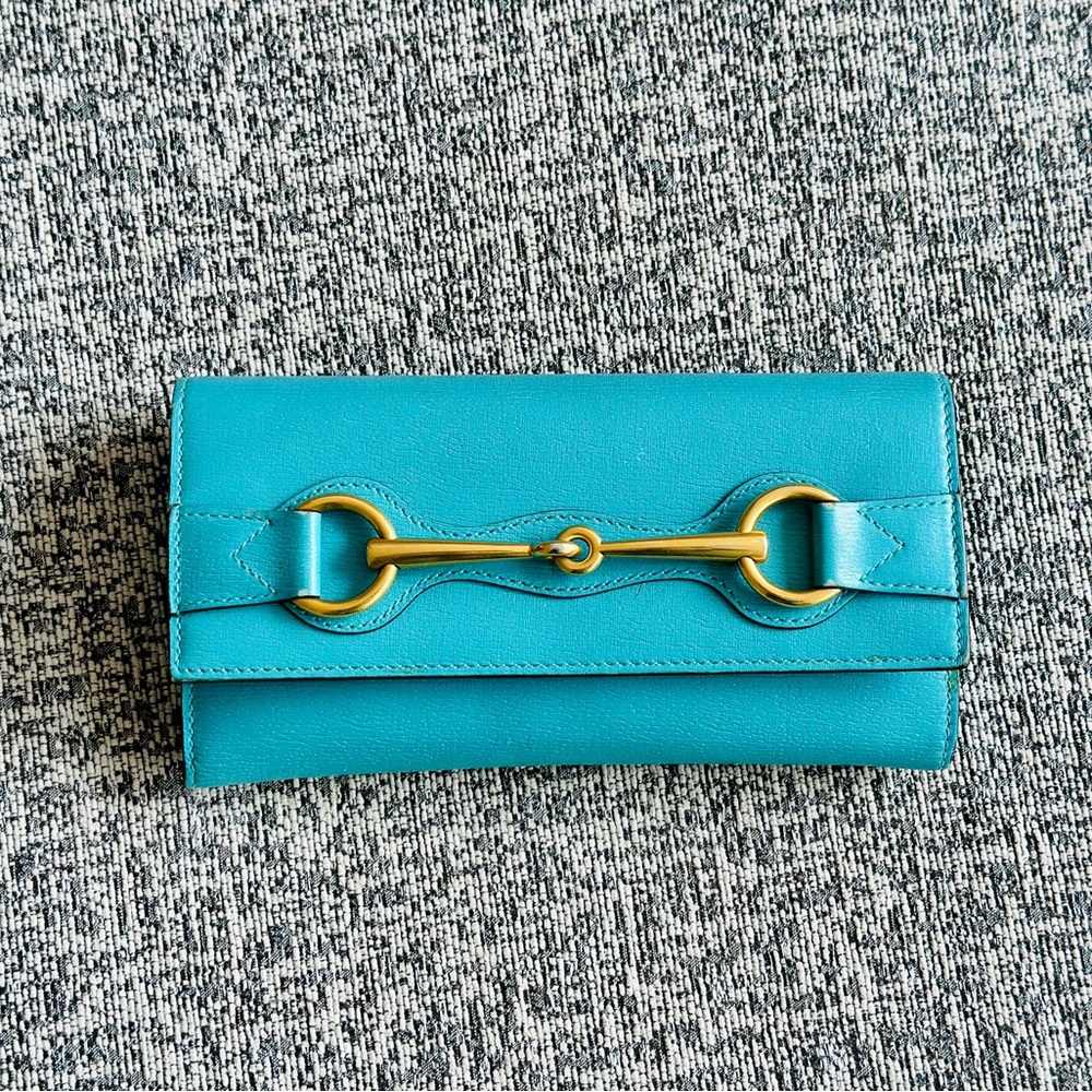 Gucci classic horsebit leather bifold wallet